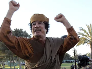 Gadafi, en una imagen de archivo Gadafi, en una imagen de archivo