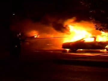 Incendio de 12 coches en Mallorca