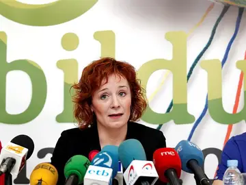 La cabeza de lista de Bildu al Ayuntamiento de Pamplona, Eva Arangure La cabeza de lista de Bildu al Ayuntamiento de Pamplona, Eva Arangure