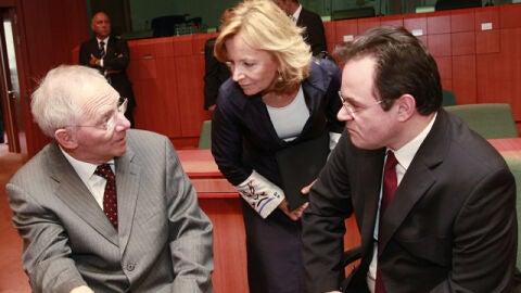 Salgado en la reuni&oacute;n del Eurogrupo