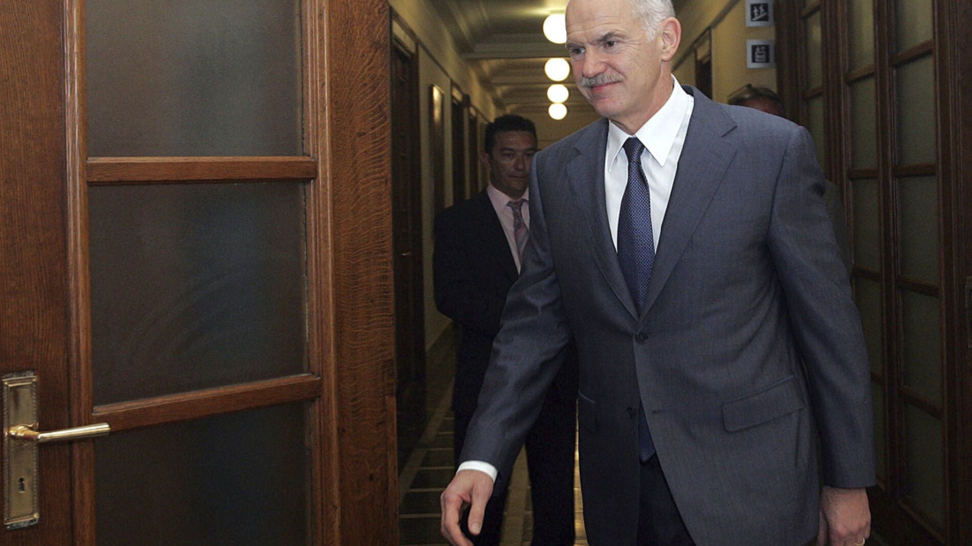 Yorgos Papandr&eacute;u, primer ministro griego