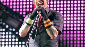 El cantante de Red Hot Chili Peppers Anthony Kiedis. 