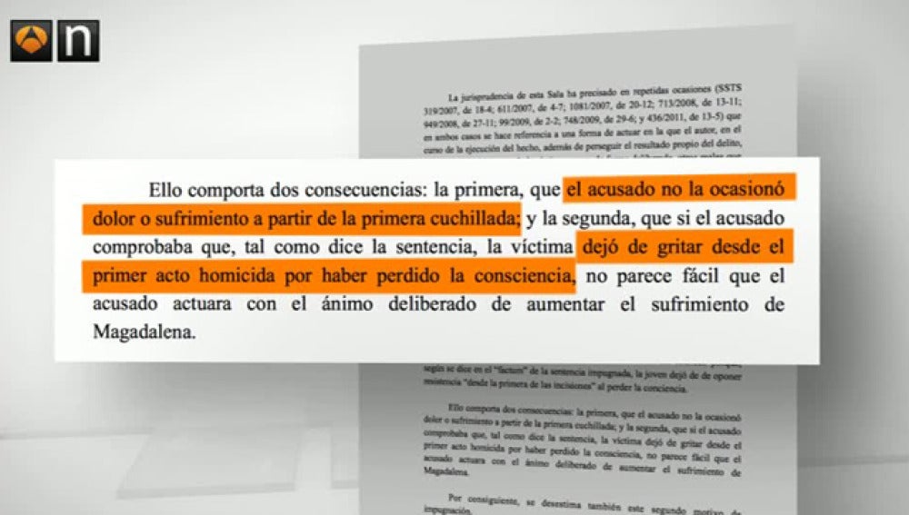 El Supremo considera que no hubo ensañamiento en las 19 puñaladas