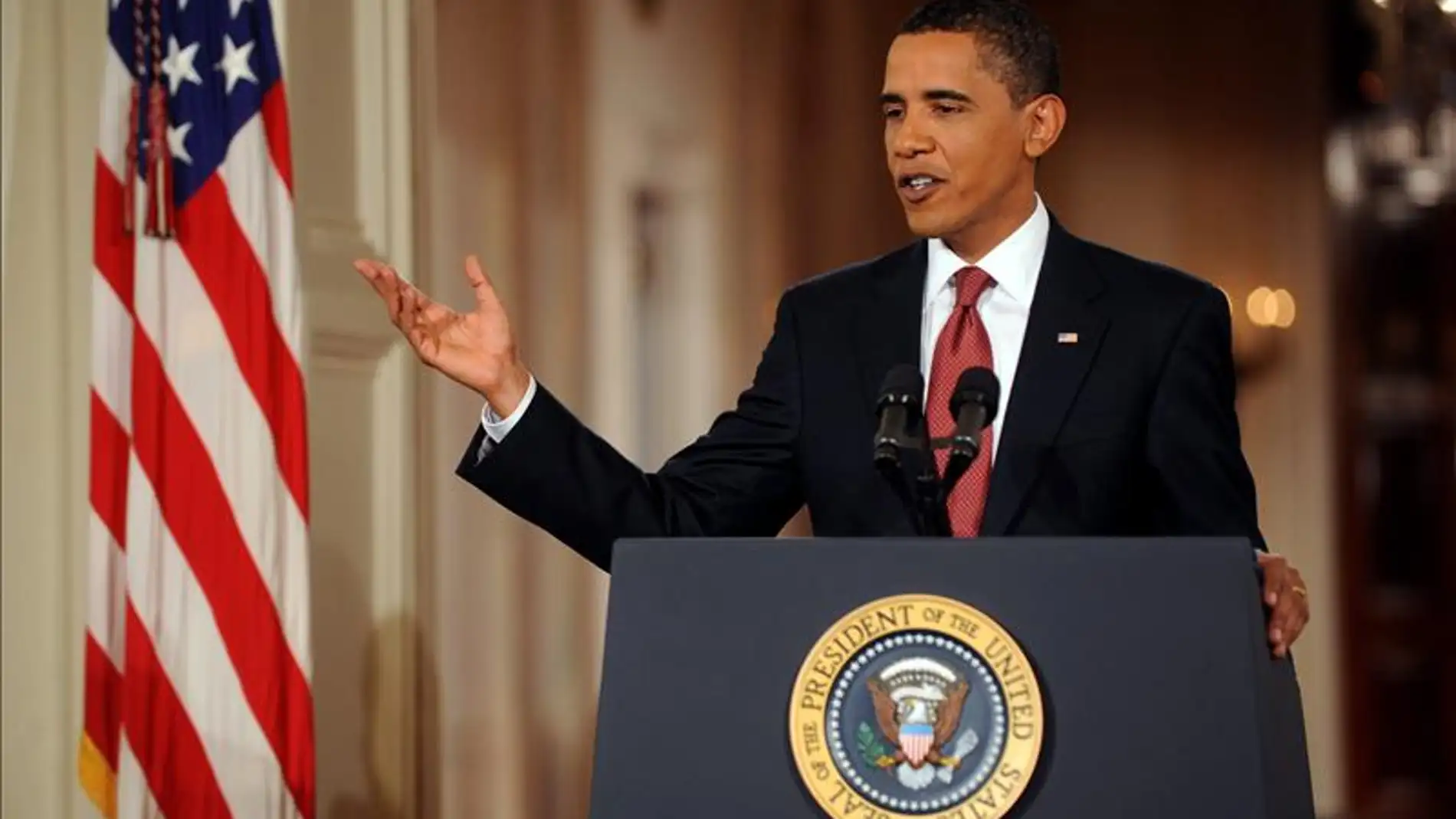 Barack Obama, durante un discurso