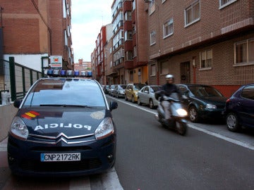 Un coche de la Policía Nacional en un suceso Un coche de la Policía Nacional en un suceso