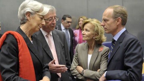 Reuni&oacute;n de los ministros del Eurogrupo