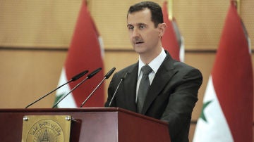 Bachar al Asad, en la Universidad de Damasco