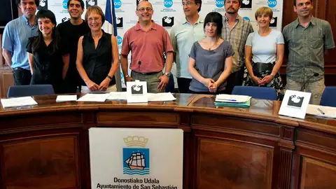 Juan Karlos Izagirre, alcalde de San Sebastián y su equipo de gobierno Juan Karlos Izagirre, alcalde de San Sebastián y su equipo de gobierno