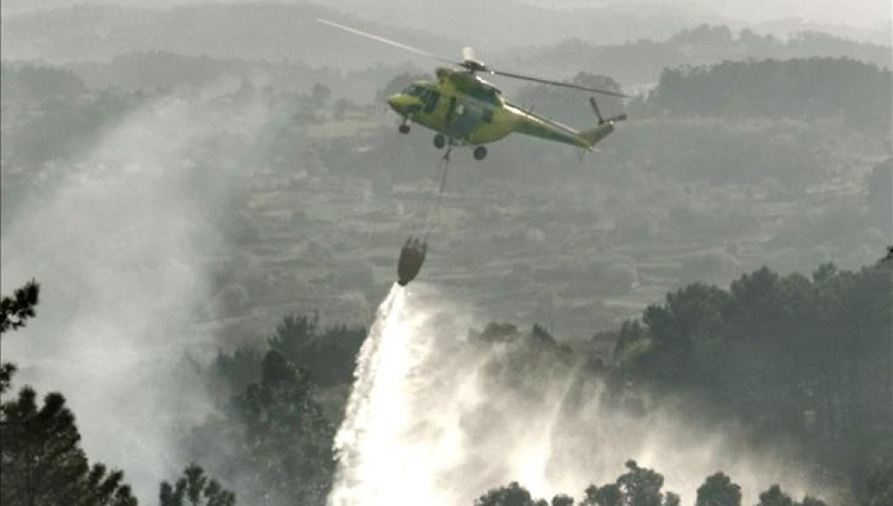 Varios incendios en Galicia