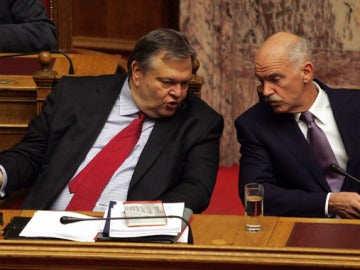 Yorgos Papandreu, en el parlamento