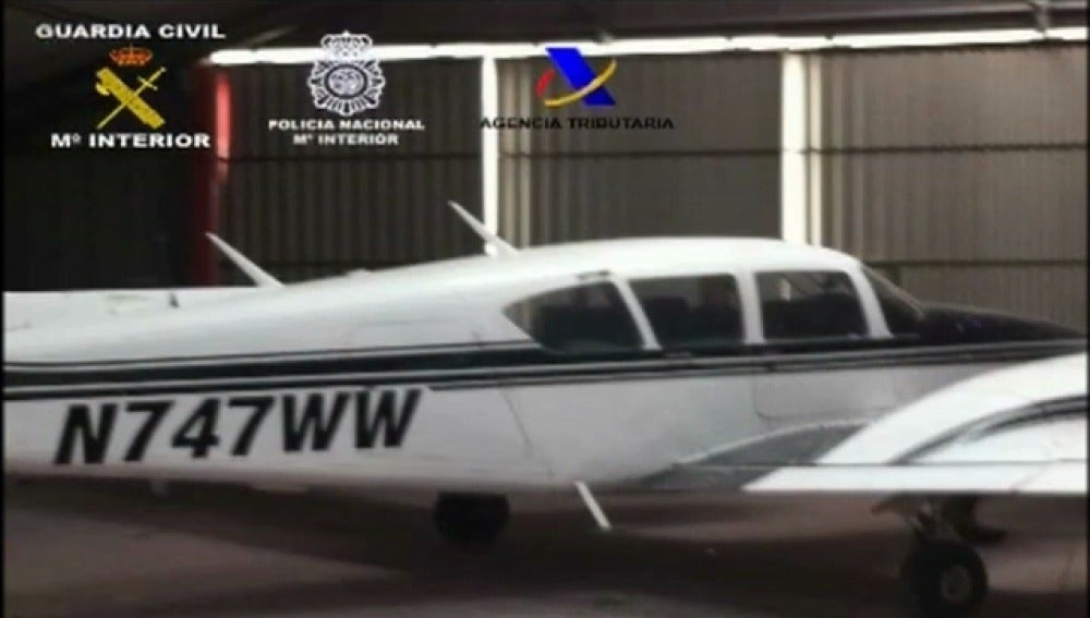 Avioneta para transporte de hachís