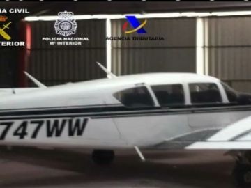 Avioneta para transporte de hachís
