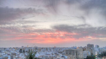 Anochece en Cádiz  