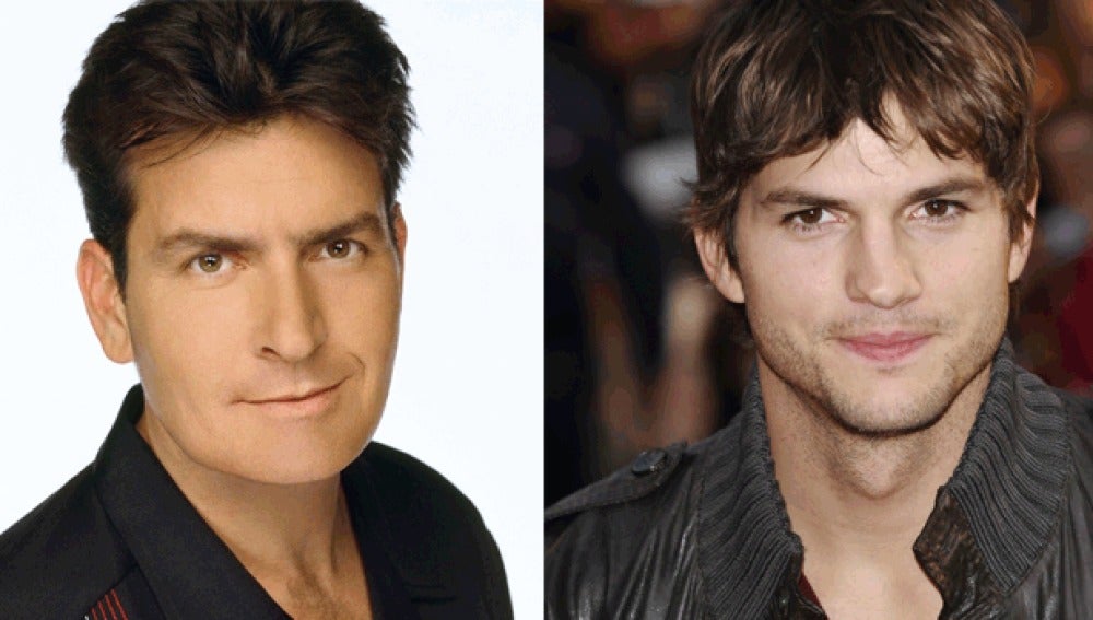 Charlie Sheen y Ashton Kutcher
