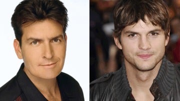 Charlie Sheen y Ashton Kutcher