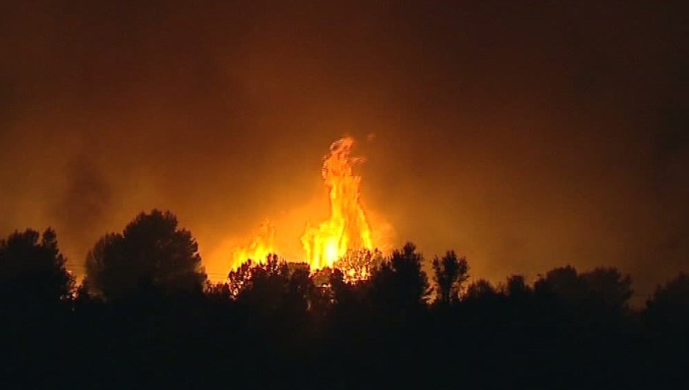 Incendio en Artà, Mallorca