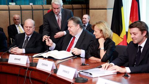 Reuni&oacute;n del Eurogrupo