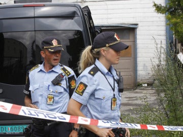 La policía hace guardia en el este de Oslo La policía hace guardia en el este de Oslo
