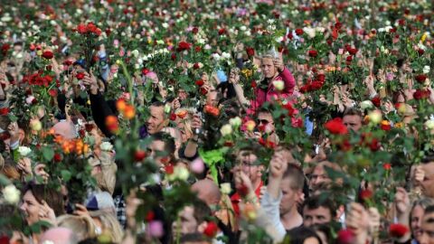 Marcha de las flores en Oslo