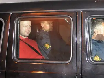 Anders Behring Breivik, a su llegada al juzgado Anders Behring Breivik, a su llegada al juzgado