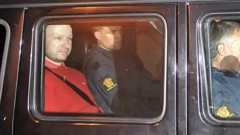Anders Behring Breivik, a su llegada al juzgado Anders Behring Breivik, a su llegada al juzgado