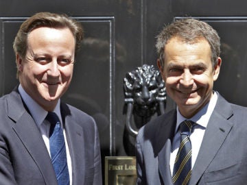 Encuentro entre Zapatero y Cameron en Londres