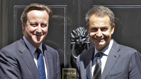 Encuentro entre Zapatero y Cameron en Londres