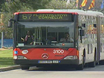 Un autobús en Barcelona