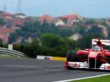 Fernando Alonso en el circuito de Hungaroring