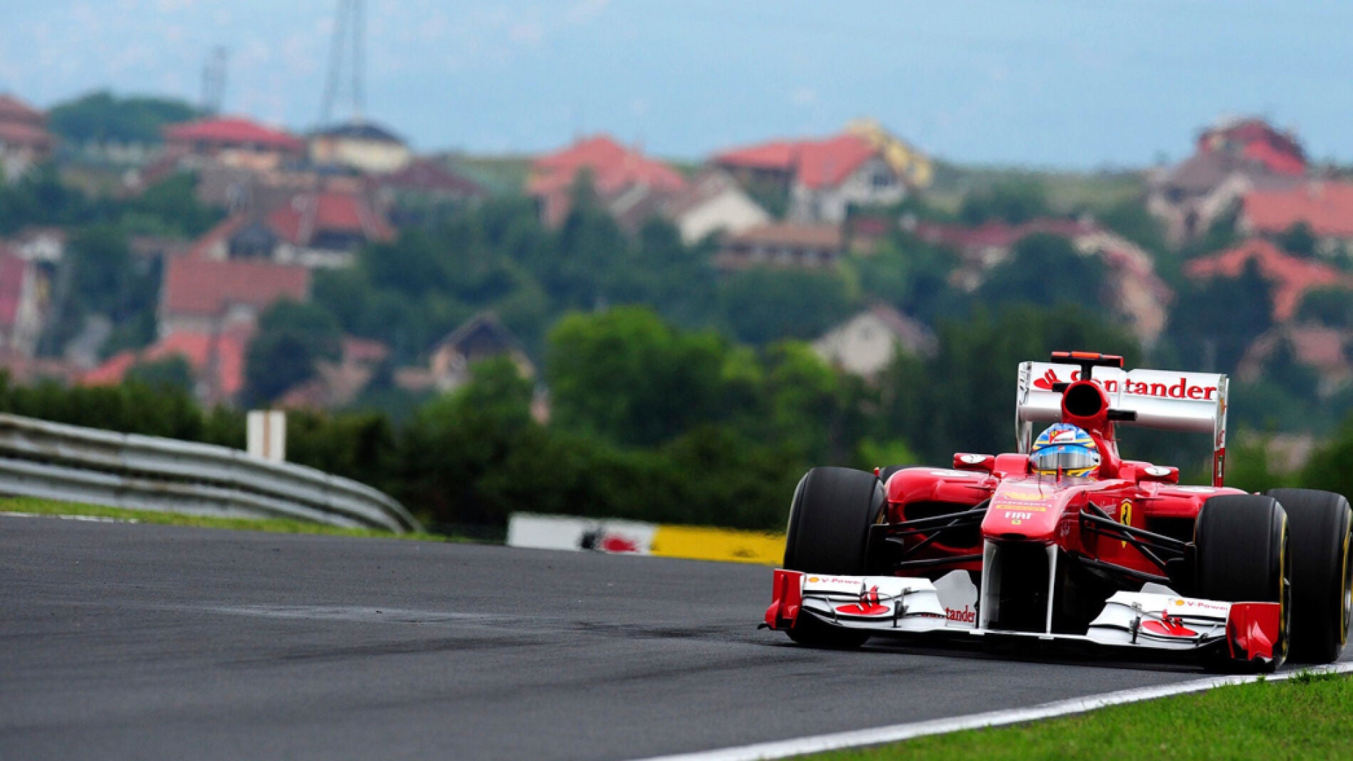 Fernando Alonso en el circuito de Hungaroring
