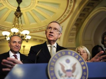 Harry Reid, líder de la mayoría demócrata en el Senado