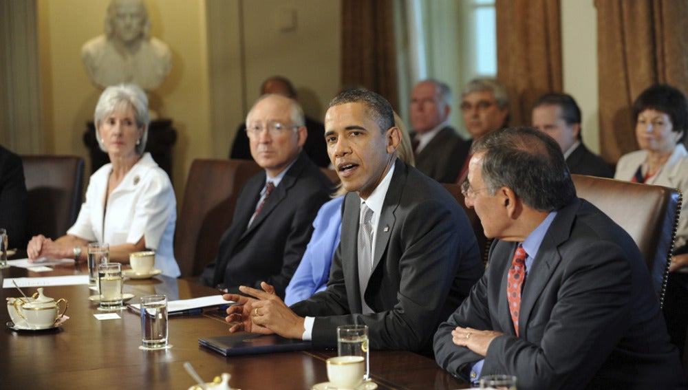 Barack Obama preside la reunión del gabinete de la Casa Blanca