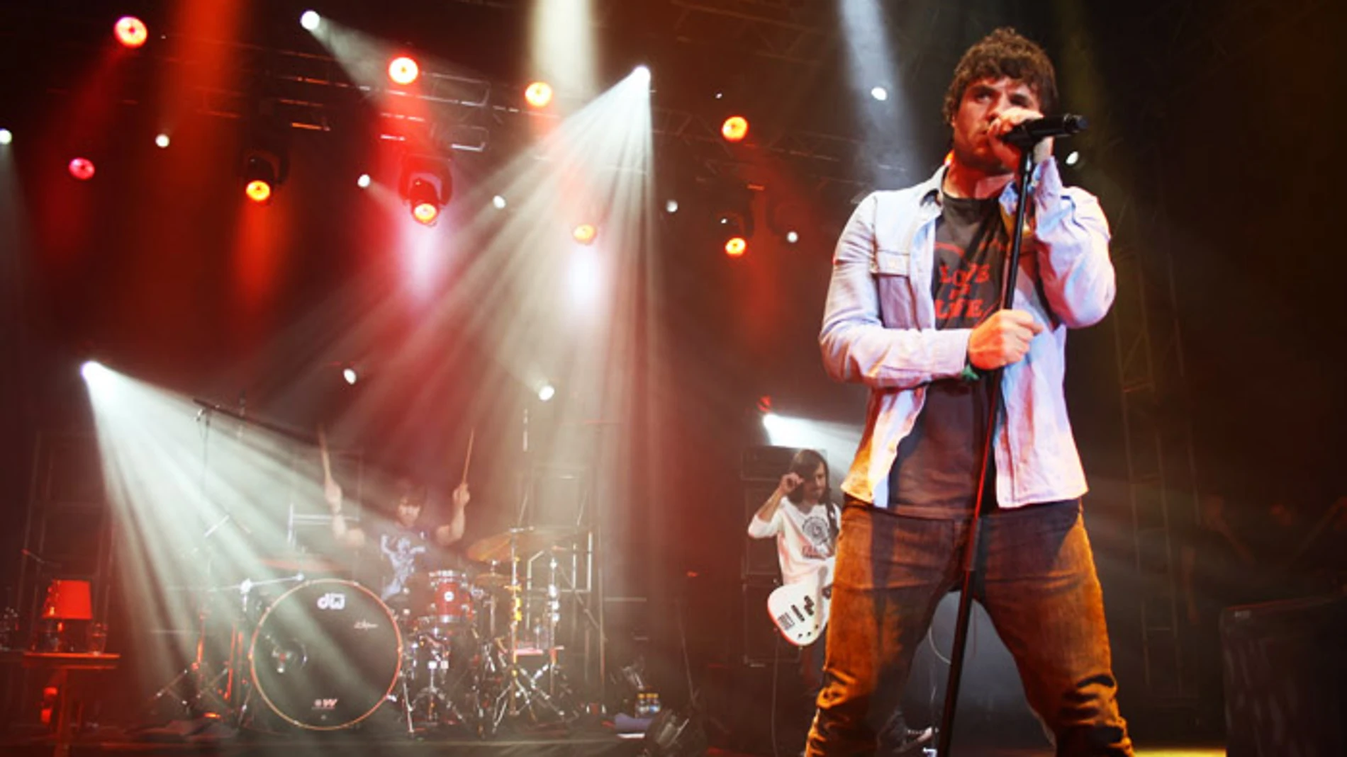 El cantante Dani Martín durante una actuación. El cantante Dani Martín durante una actuación.