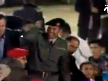 La televisión estatal libia muestra imágenes del hijo de Gadafi La televisión estatal libia muestra imágenes del hijo de Gadafi