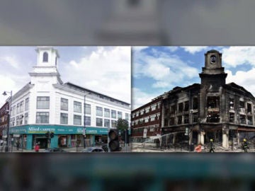 Así es el antes y el después de los disturbios de Londres