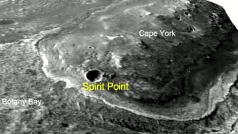 Un robot de la NASA descubre un gigantesto cr&aacute;ter en Marte