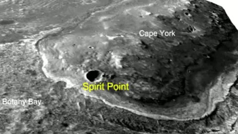 Un robot de la NASA descubre un gigantesto cráter en Marte Un robot de la NASA descubre un gigantesto cráter en Marte