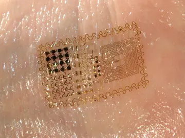 Diseñan una revolucionaria "piel electrónica" para medir las constantes vitales Diseñan una revolucionaria "piel electrónica" para medir las constantes vitales