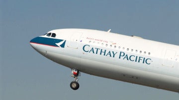 Avión de la aerolínea Cathay Pacific