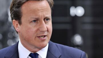 David Cameron, ante los medios de comunicación