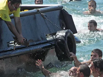 Suelta de patos en Sagunto Suelta de patos en Sagunto