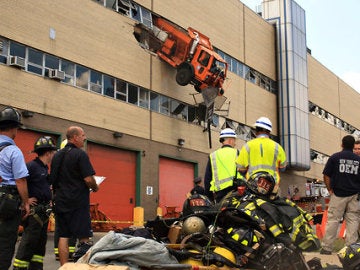 Un camión de basura de Nueva York Un camión de basura de Nueva York