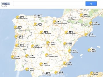 El tiempo en Google Maps