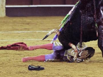 Fandiño sufre una cornada en Málaga