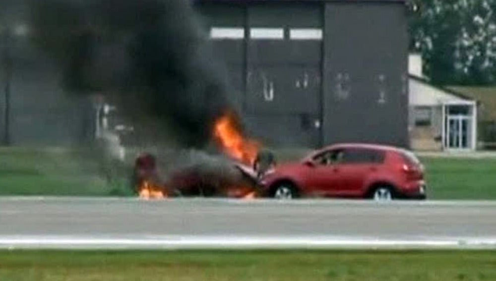 Espectacular accidente de avioneta en Kansas