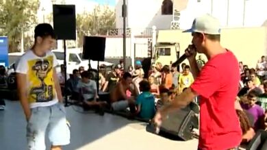 Batalla de raperos en el festival 'Arinaga Urbana'