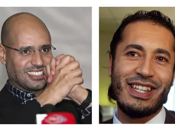 Al-Saadi Gadafi (d), tercer hijo del líder libio Muamar al Gadafi y Saif al-Islam Gadafi Al-Saadi Gadafi (d), tercer hijo del líder libio Muamar al Gadafi y Saif al-Islam Gadafi