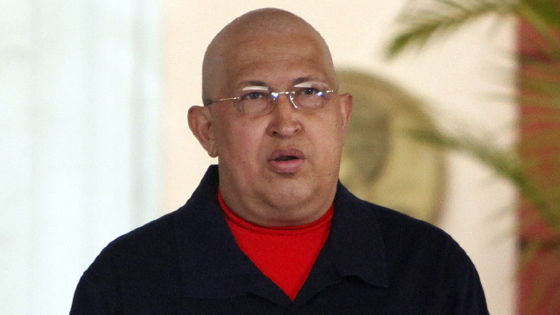 Hugo Ch&aacute;vez en una ceremonia religiosa