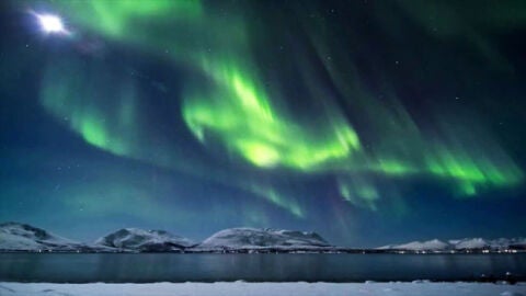 Auroras boreales por internet desde Groenlandia