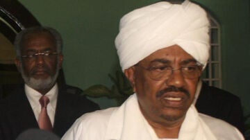 Omar Al Bachir en Jartum, presidente sudanés